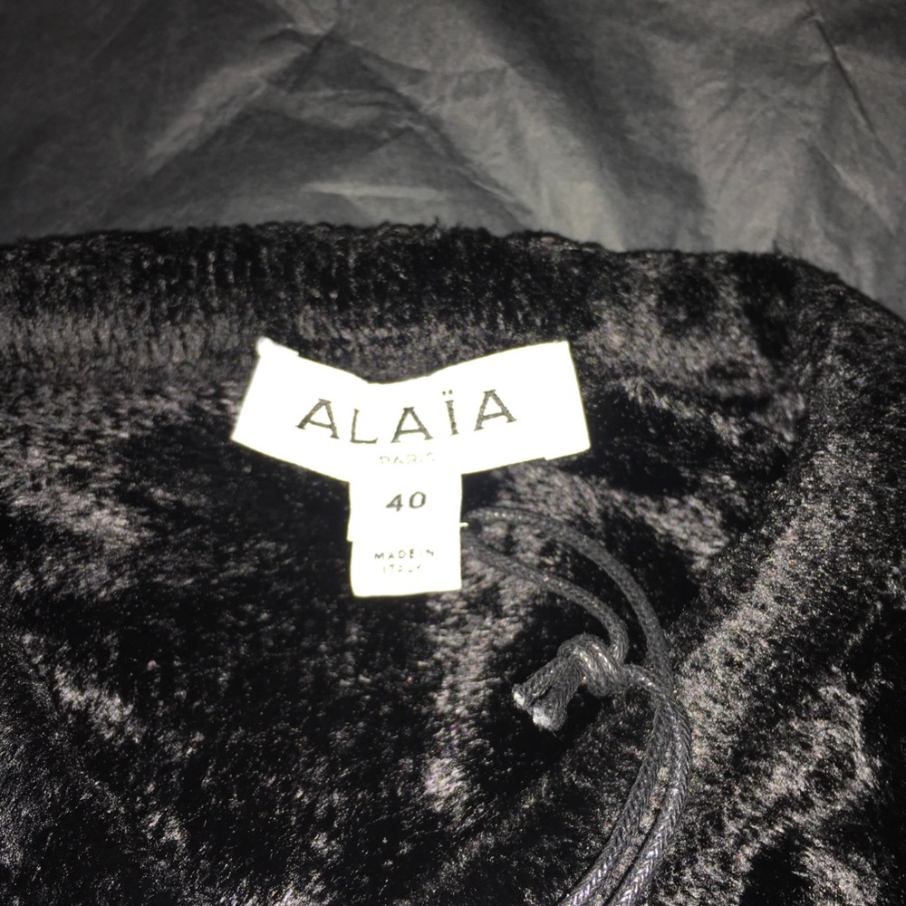 Alaïa Black Velvet hooded Dress FR 40 Runway Great deal Hooded asymmetric gown - Picture 5 of 12